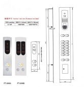 操纵盘JPS-206A|6/6层站电梯配件|外呼盒|显示板|面板